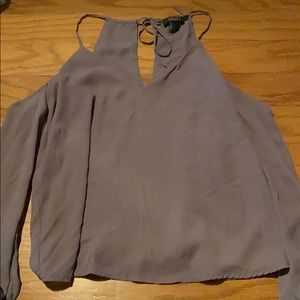 Light purple long sleeve blouse